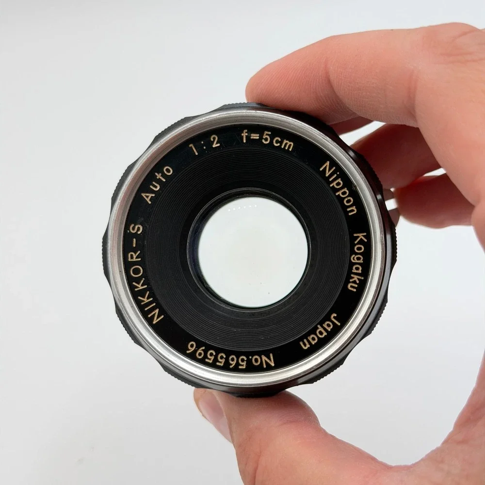 Nikon Nikkor-S Auto 5cm 50mm f2 Non-AI Lens Nippon Kogaku Japan 565596